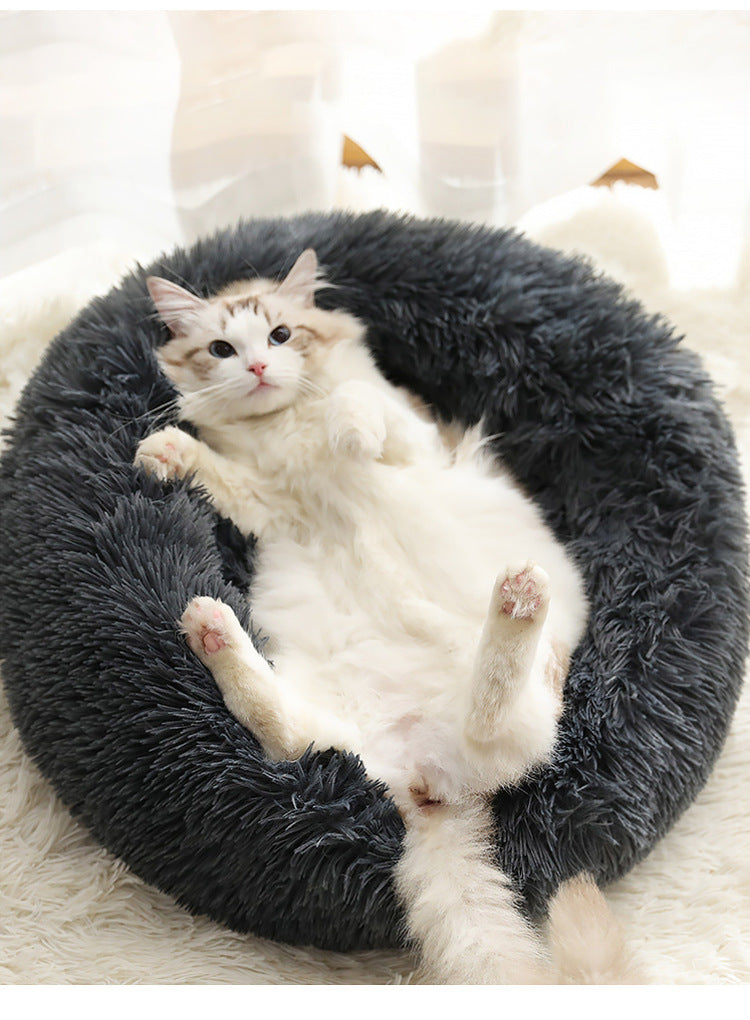 Why Your Pet Deserves the Soft Thick Cotton Plush Round Pet Bed